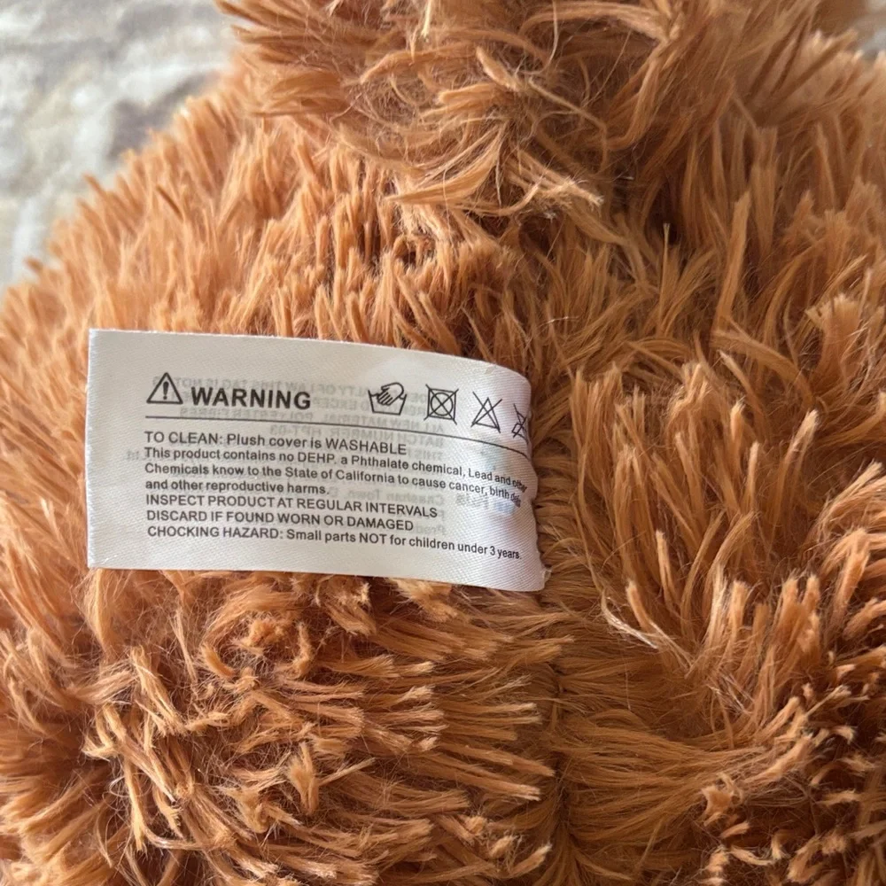 Plush/ bouncer Highland Cow Stuffed Animal - Rust Brown - Picture 3 of 7